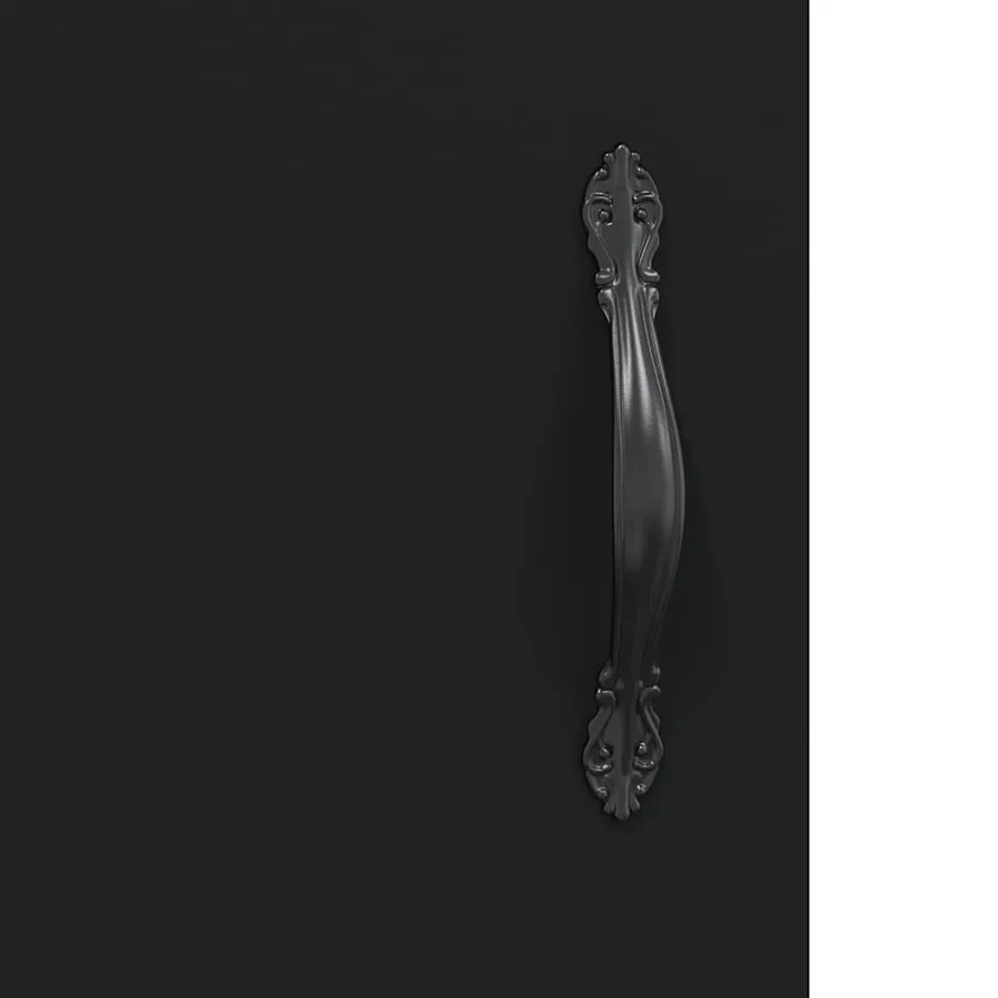 Buffet noir 69,5x34x90 cm bois d'ingénierie - 10