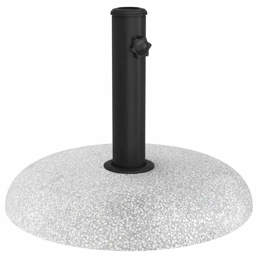 Pied de parasol 20,9kg Gris clair Béton Rond - 2