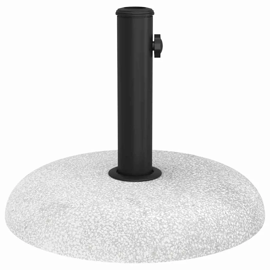 Pied de parasol 20,9kg Gris clair Béton Rond - 6