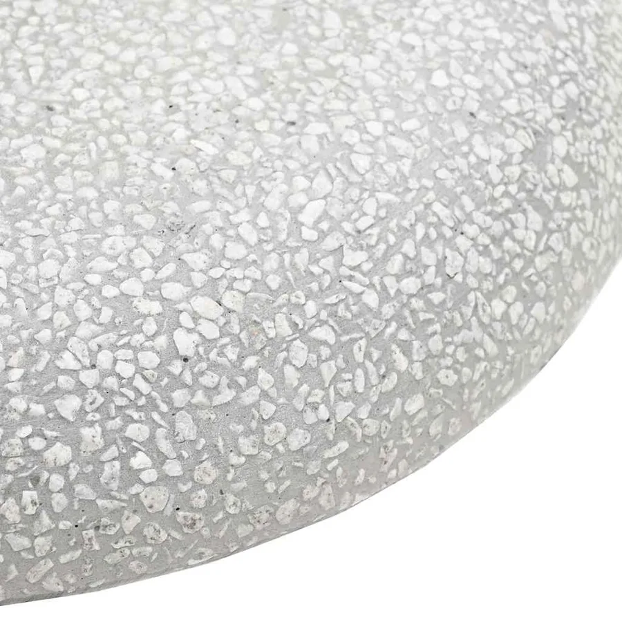 Pied de parasol 20,9kg Gris clair Béton Rond - 9