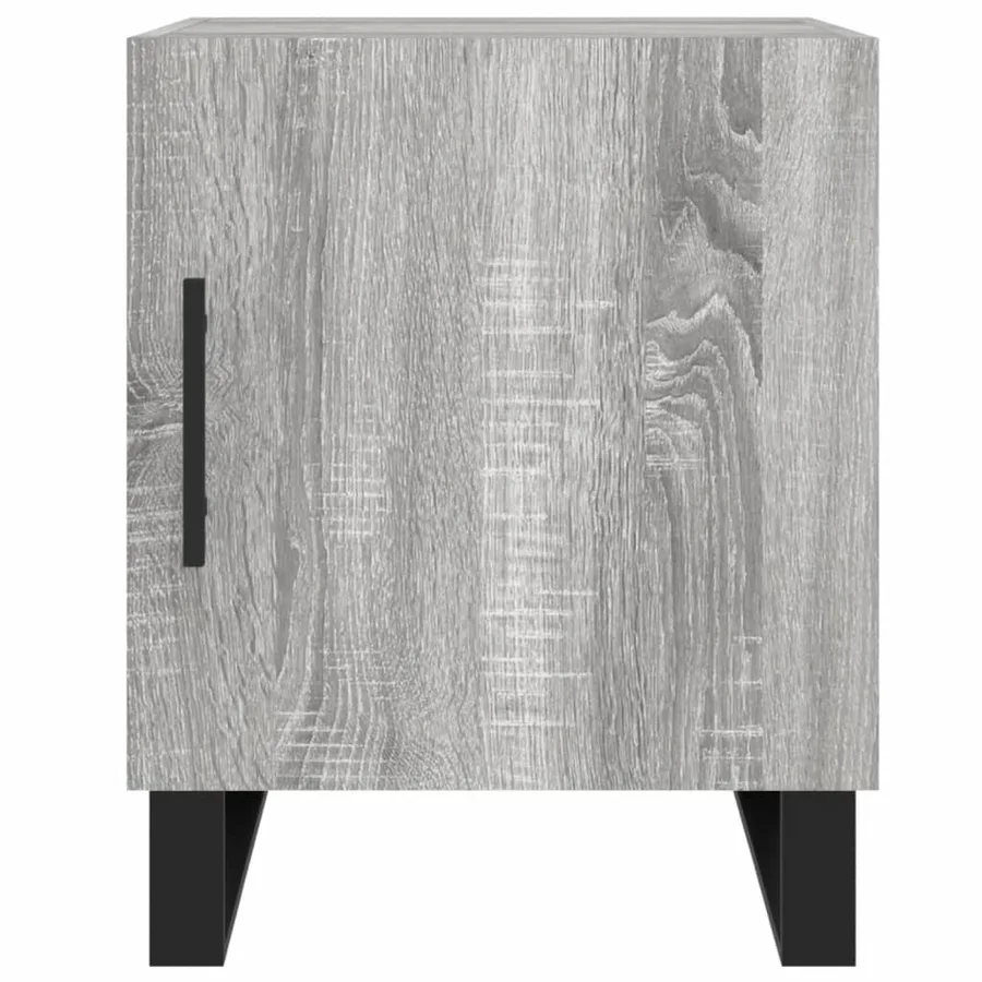 Tables de chevet 2 pcs sonoma gris 40x40x50cm bois d'ingénierie - 7