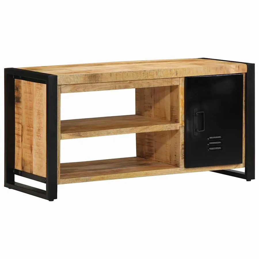 Banc à chaussures Marron Bois de manguier massif