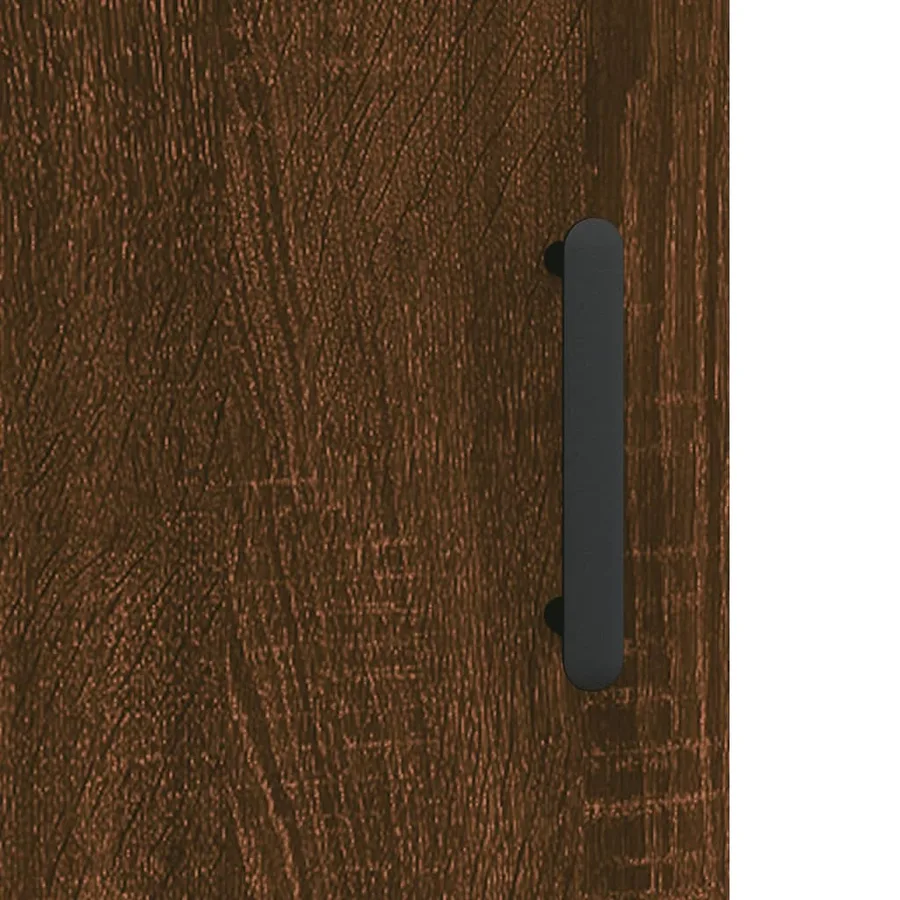 Table de chevet chêne marron 40x40x50 cm bois d’ingénierie - 10