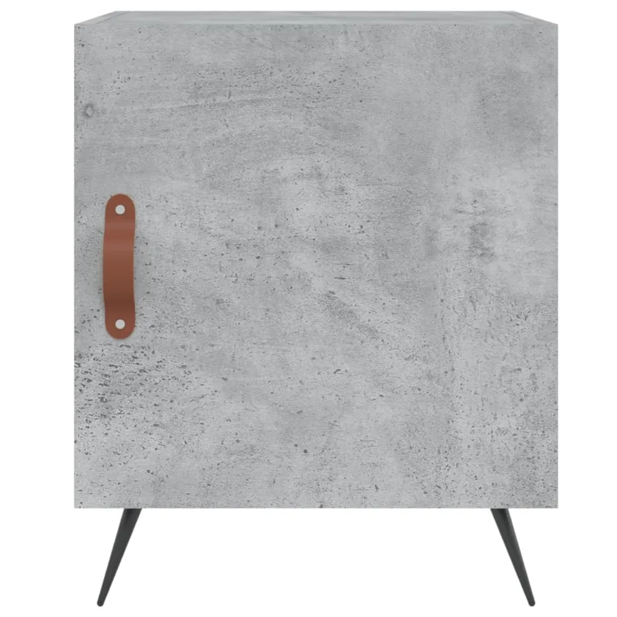 Tables de chevet 2 pcs gris béton 40x40x50 cm bois d’ingénierie - 6