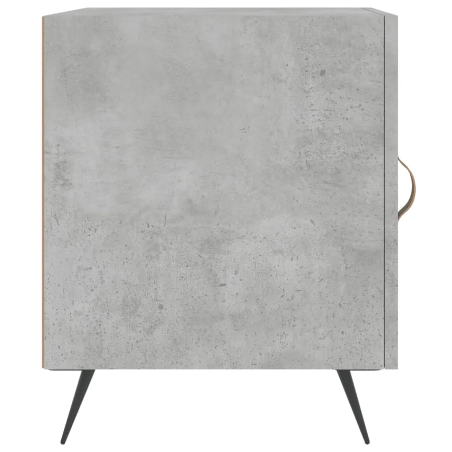 Tables de chevet 2 pcs gris béton 40x40x50 cm bois d’ingénierie - 7