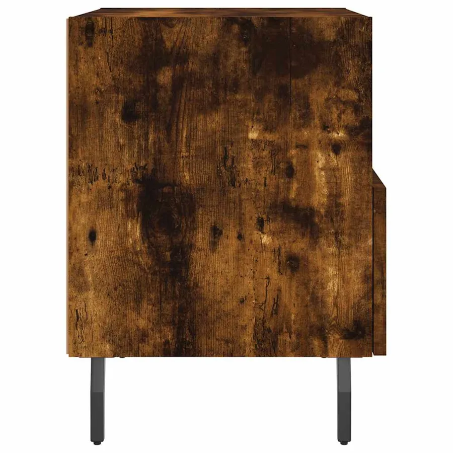 Tables de chevet 2pcs chêne fumé 40x35x47,5cm bois d’ingénierie - 8