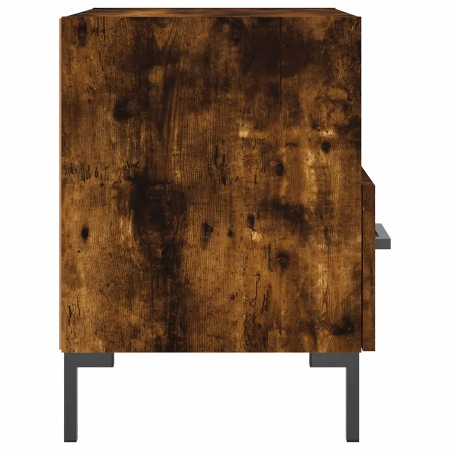 Tables de chevet 2pcs chêne fumé 40x35x47,5cm bois d’ingénierie - 8