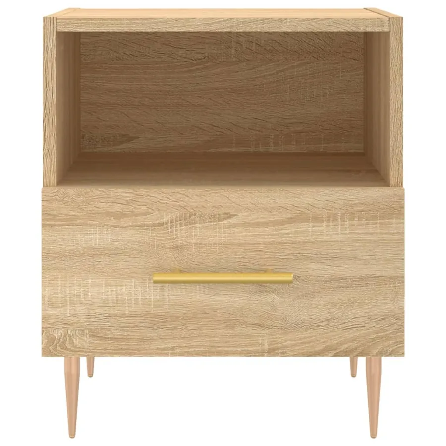Tables de chevet 2 pcs chêne sonoma 40x35x47,5 cm - 6