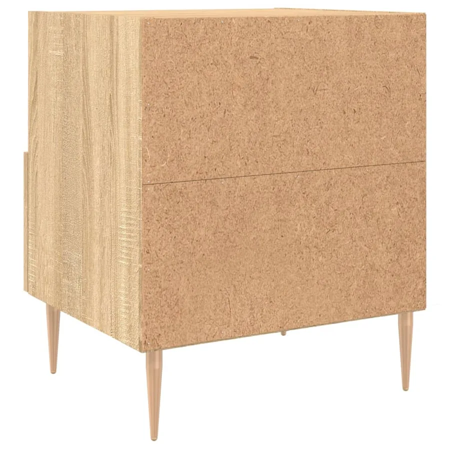 Tables de chevet 2 pcs chêne sonoma 40x35x47,5 cm - 9