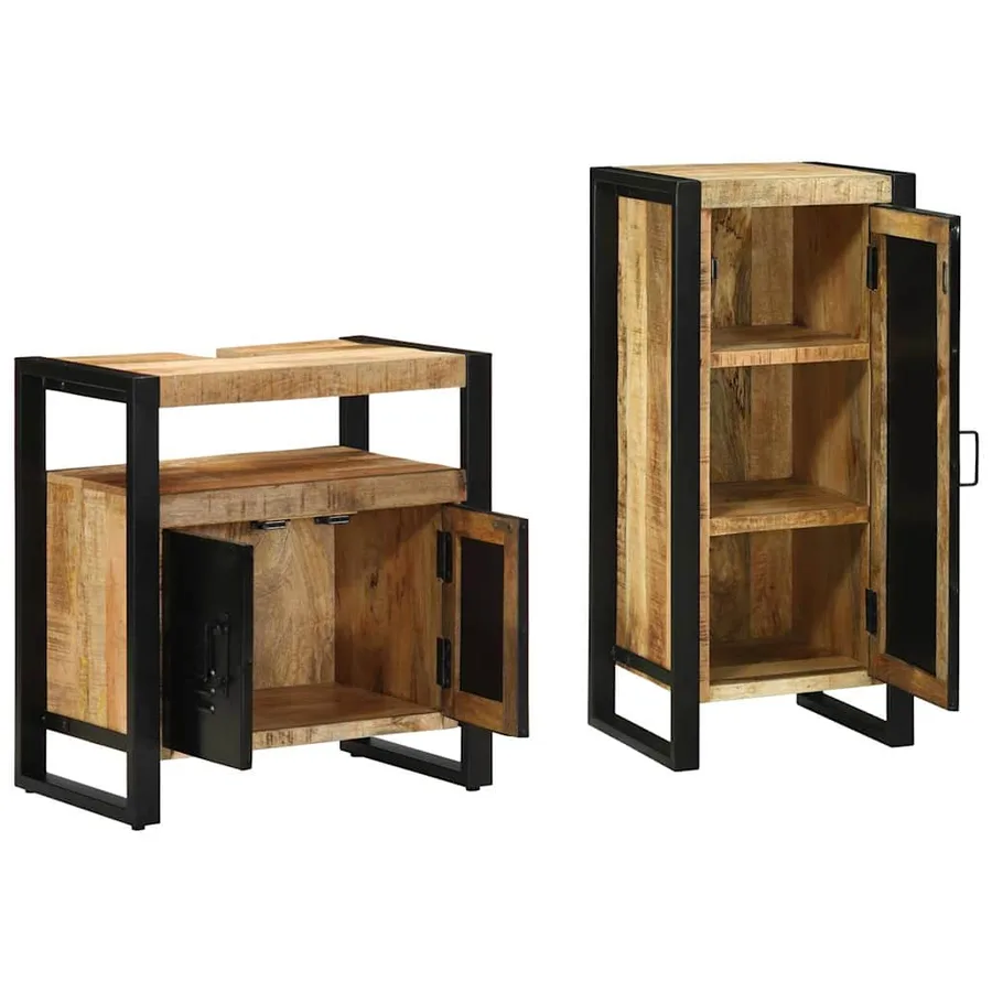 Ensemble de mobilier de salle de bain avec tiroir 2 pcs - 4