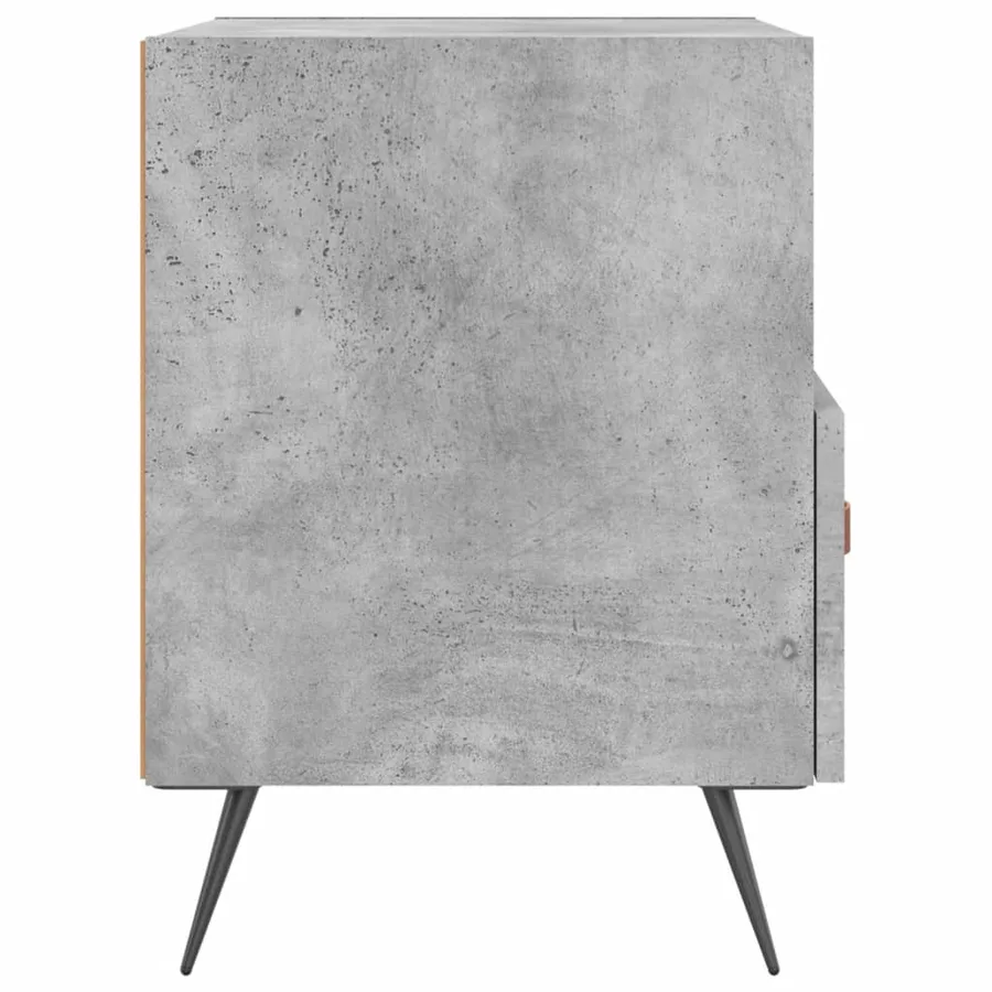 Tables de chevet 2pcs gris béton 40x35x47,5cm bois d’ingénierie - 7