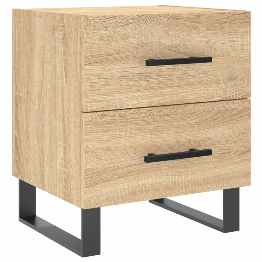 Table de chevet chêne sonoma 40x35x47,5 cm bois d’ingénierie - 2
