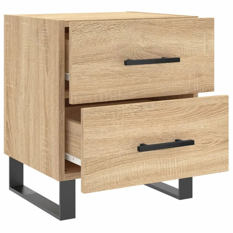 Table de chevet chêne sonoma 40x35x47,5 cm bois d’ingénierie - 5