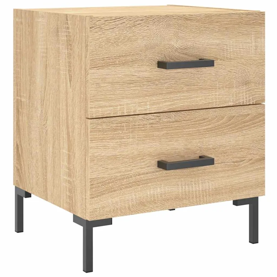 Tables de chevet 2 pcs chêne sonoma 40x35x47,5 cm - 5