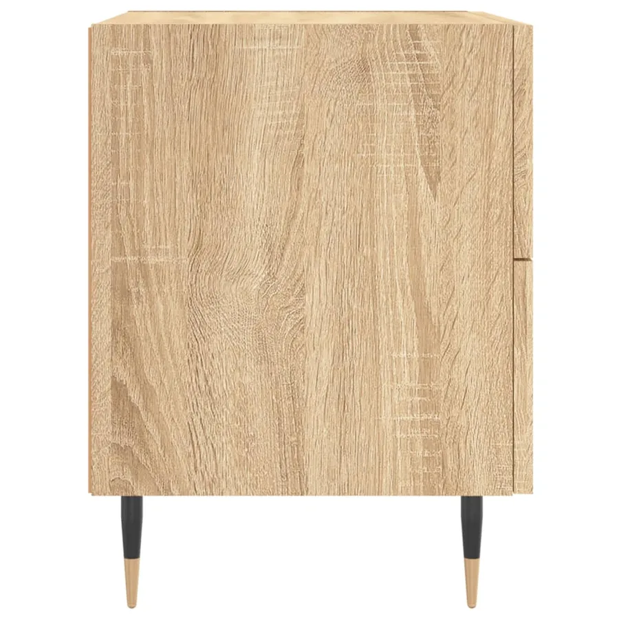 Tables de chevet 2 pcs chêne sonoma 40x35x47,5 cm - 7