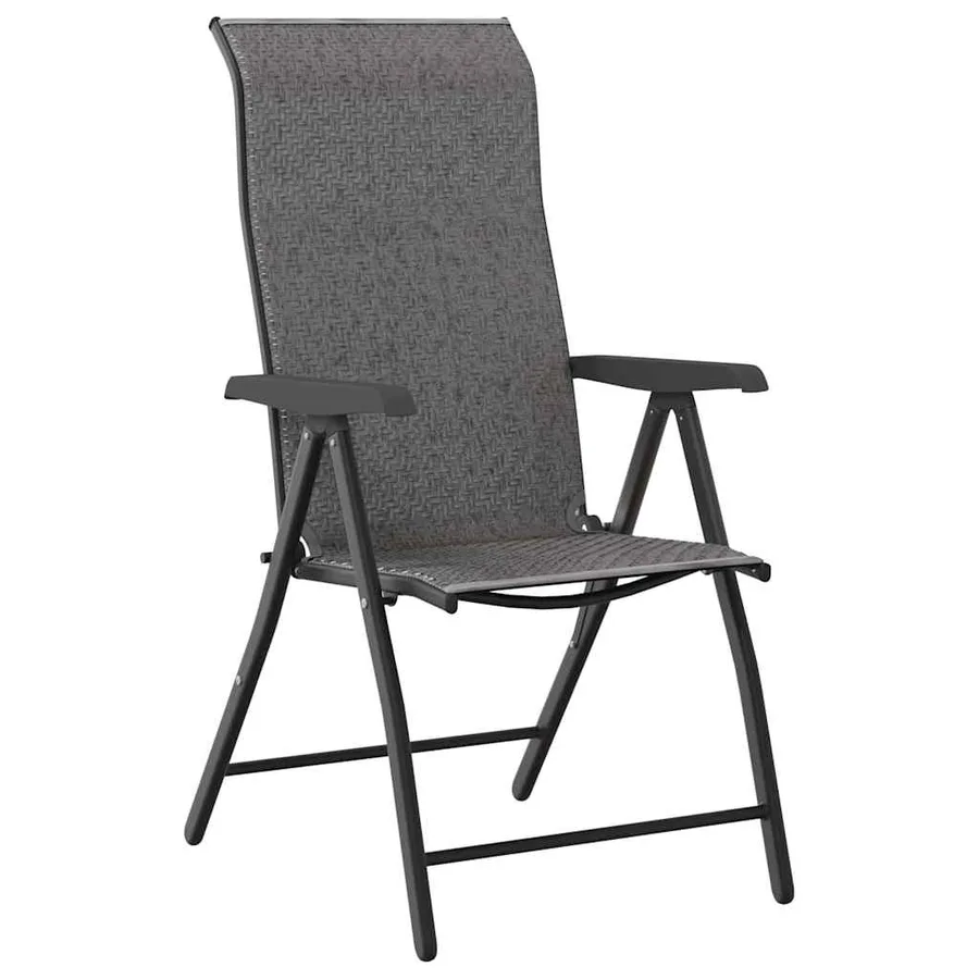Ensemble de salle à manger pour jardin 5 pcs Gris - 6