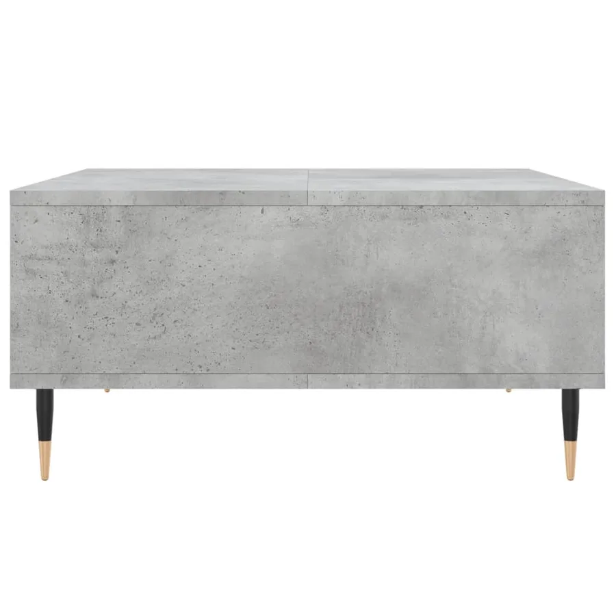 Table basse gris béton 60x60x30 cm bois d'ingénierie - 5