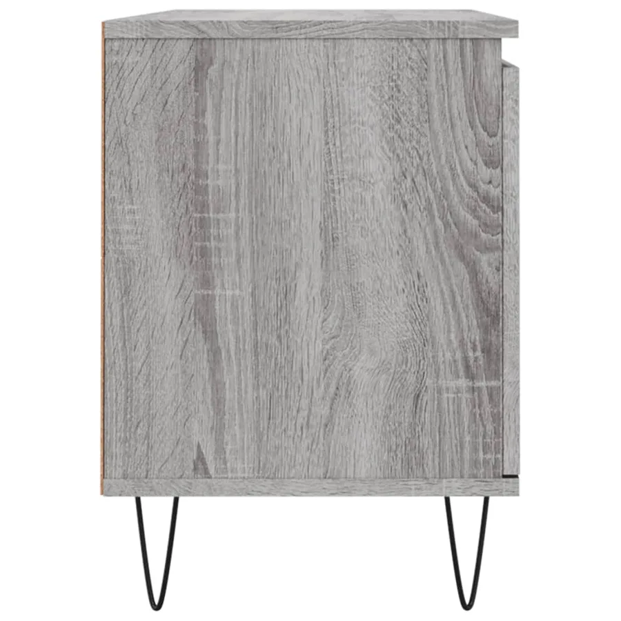 Meuble TV sonoma gris 104x35x50 cm bois d'ingénierie - 7