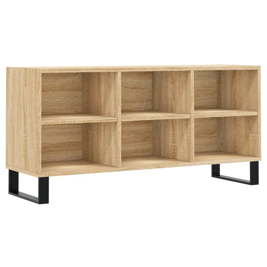 Meuble TV chêne sonoma 103,5x30x50 cm bois d'ingénierie - 2