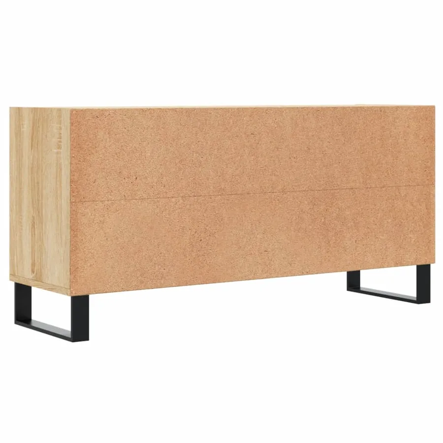 Meuble TV chêne sonoma 103,5x30x50 cm bois d'ingénierie - 6