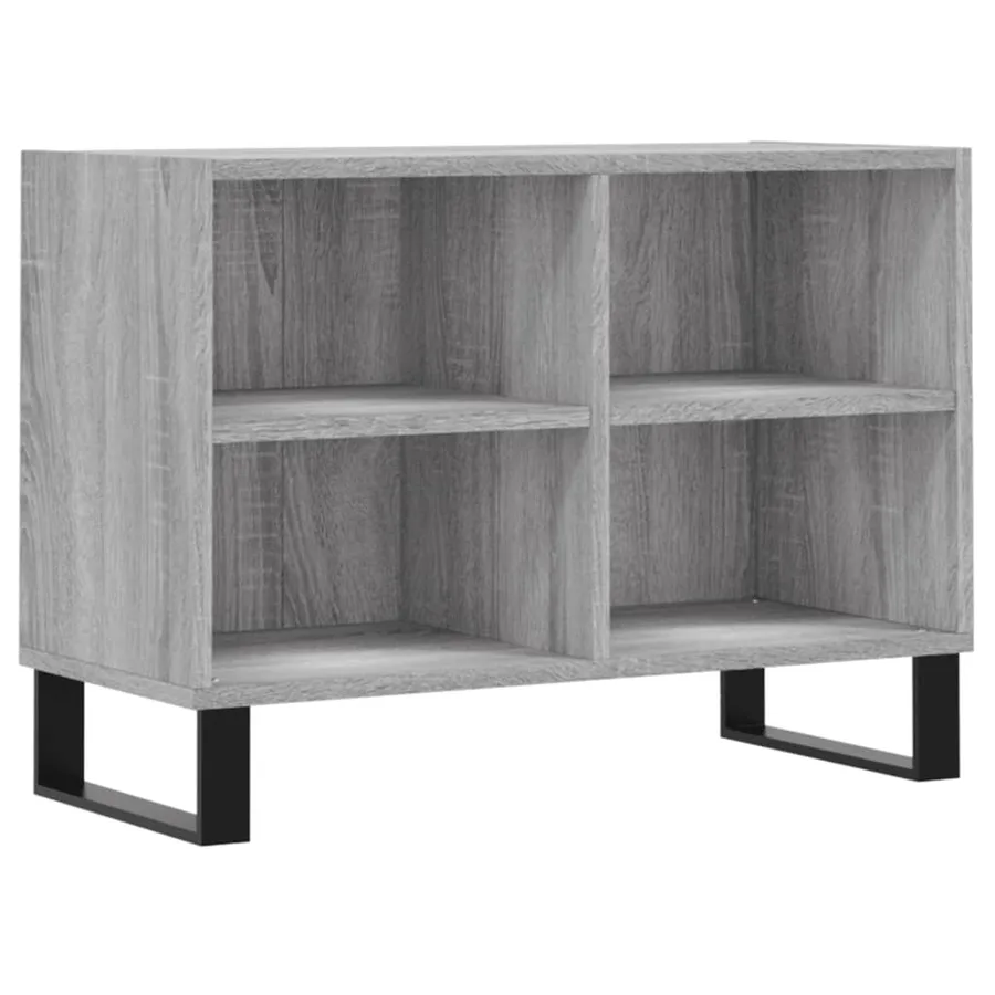 Meuble TV sonoma gris 69,5 x 30 x 50 cm bois d'ingénierie - 2