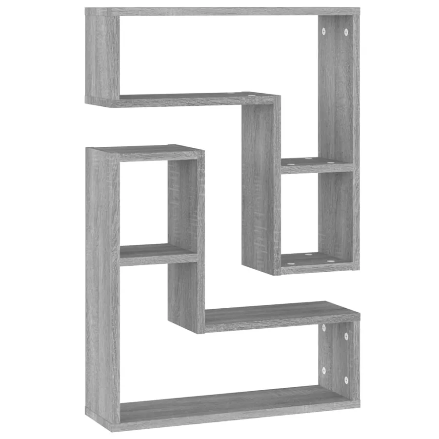 Étagères murales 2pcs Sonoma gris 50x15x50 cm Bois d’ingénierie - 2