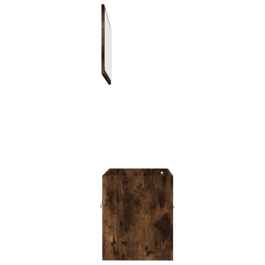 Ensemble de meubles de salle de bain 2 pcs Chêne fumé - 6
