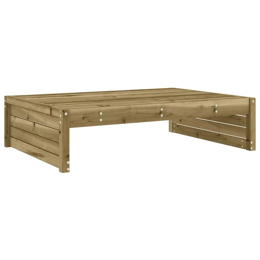 Repose-pied de jardin 120x80 cm bois de pin imprégné - 4