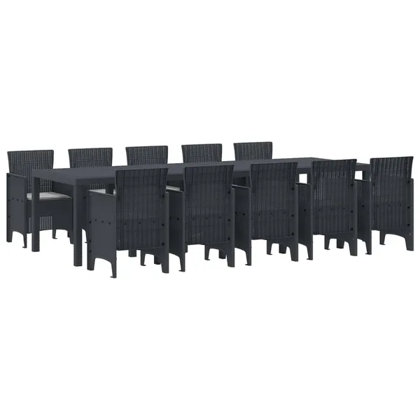 Ensemble de salle à manger pour jardin 11 pcs