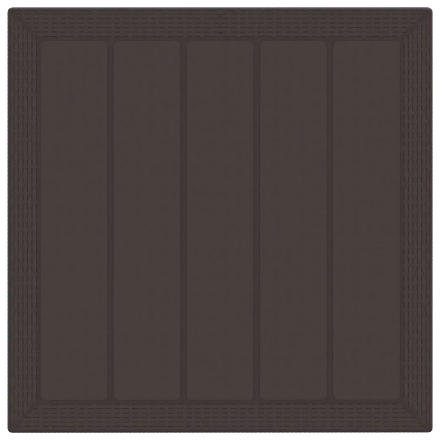Ensemble de salle à manger pour jardin 5 pcs Marron - 2