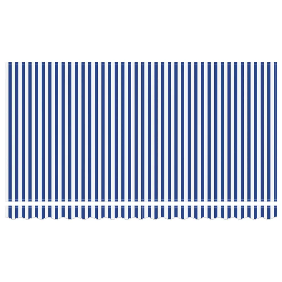 Auvent Rétractable Rayé Bleu 350 x 200 cm tissu - 7