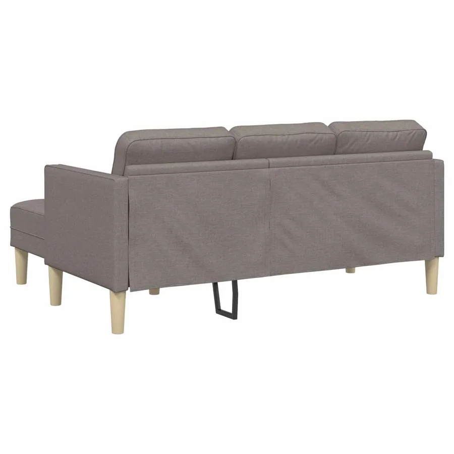 Ensemble de Canapés avec coussin 2 pcs Taupe Polyester - 10