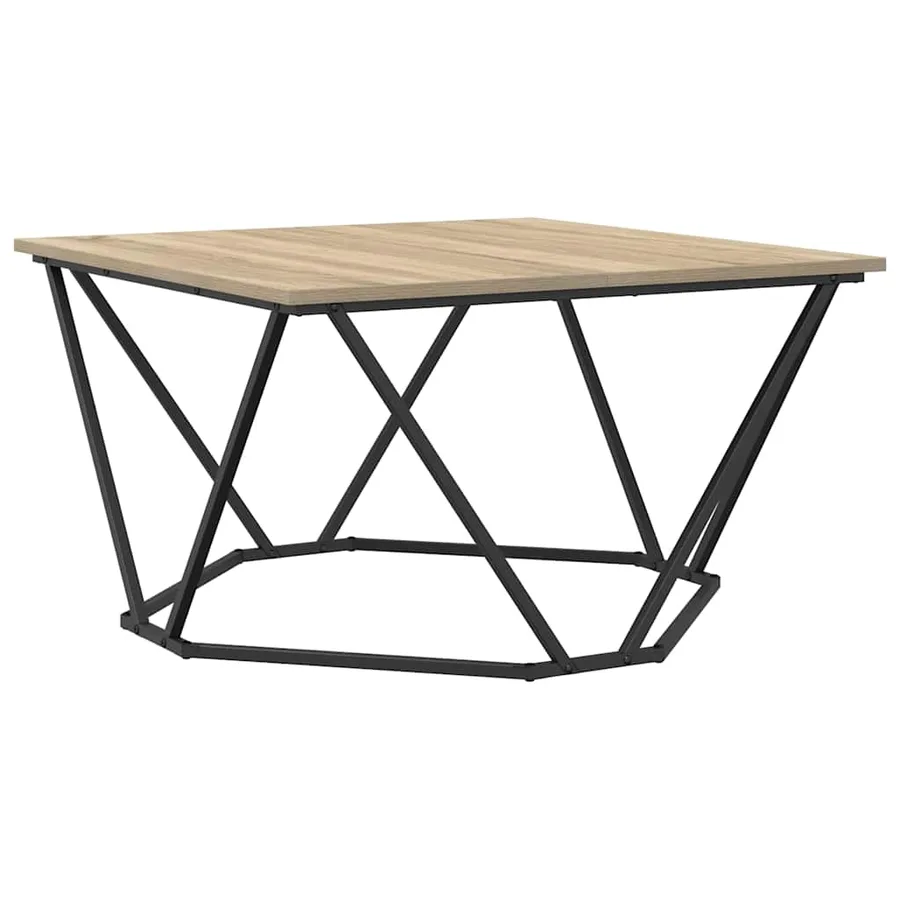 Table basse Chêne Sonoma 80 x 80 x 45 cm - 2