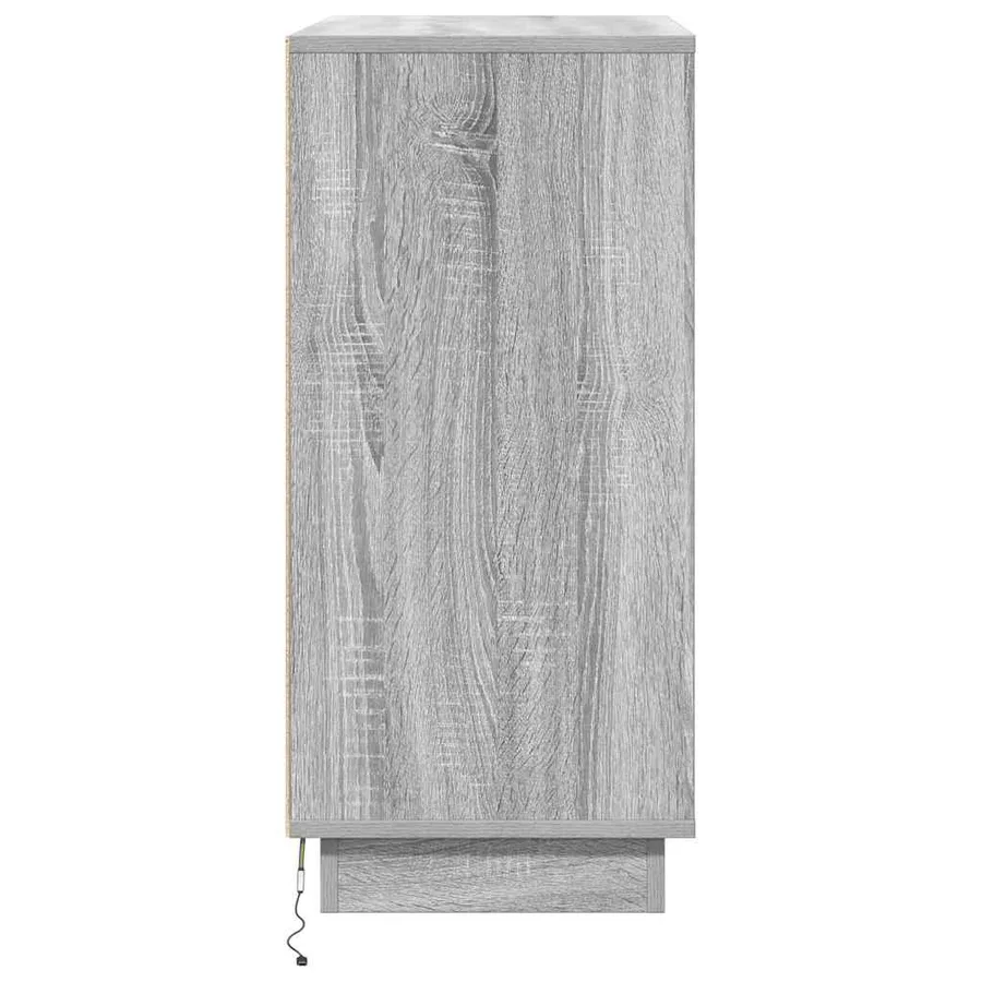 Buffet LED pour Sonoma gris 71 x 34,5 x 75 cm - 10