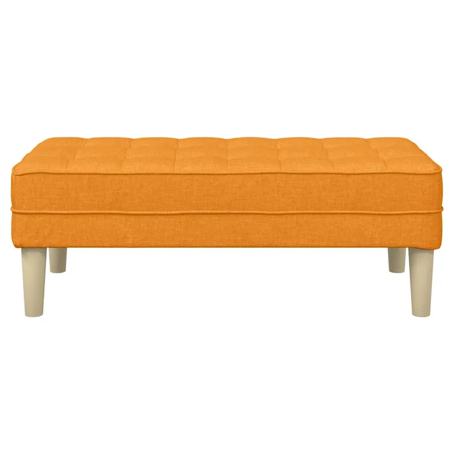 banc avec coussin Jaune foncé 113 x 57 x 39 cm tissu - 4