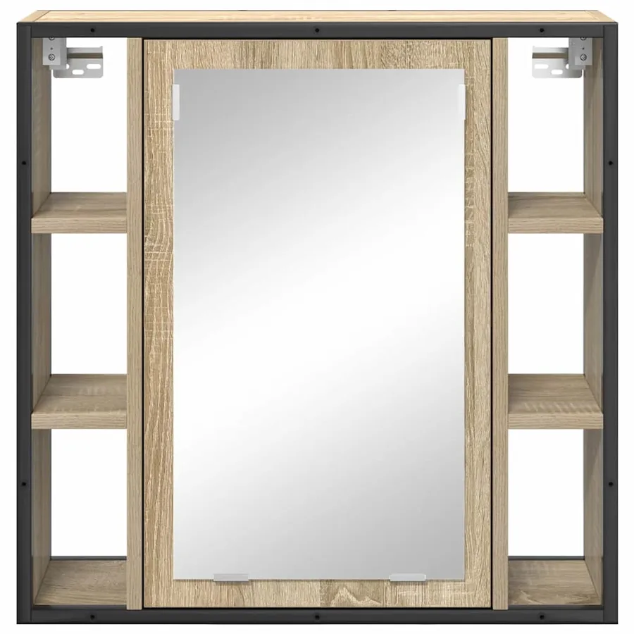Armoire Miroir Chêne Sonoma 60 x 16 x 60 cm Bois d'ingénierie - 6