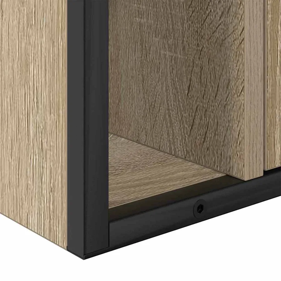 Armoire Miroir Chêne Sonoma 60 x 16 x 60 cm Bois d'ingénierie - 9