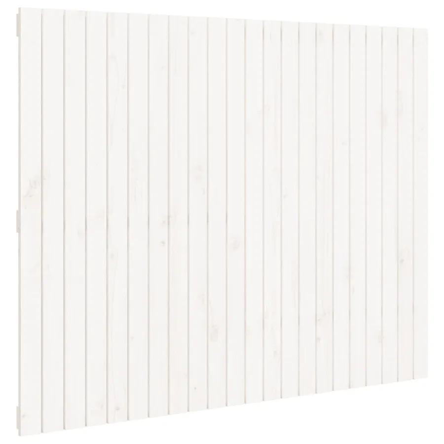 Tête de lit murale Blanc 140x3x110 cm Bois massif de pin - 2