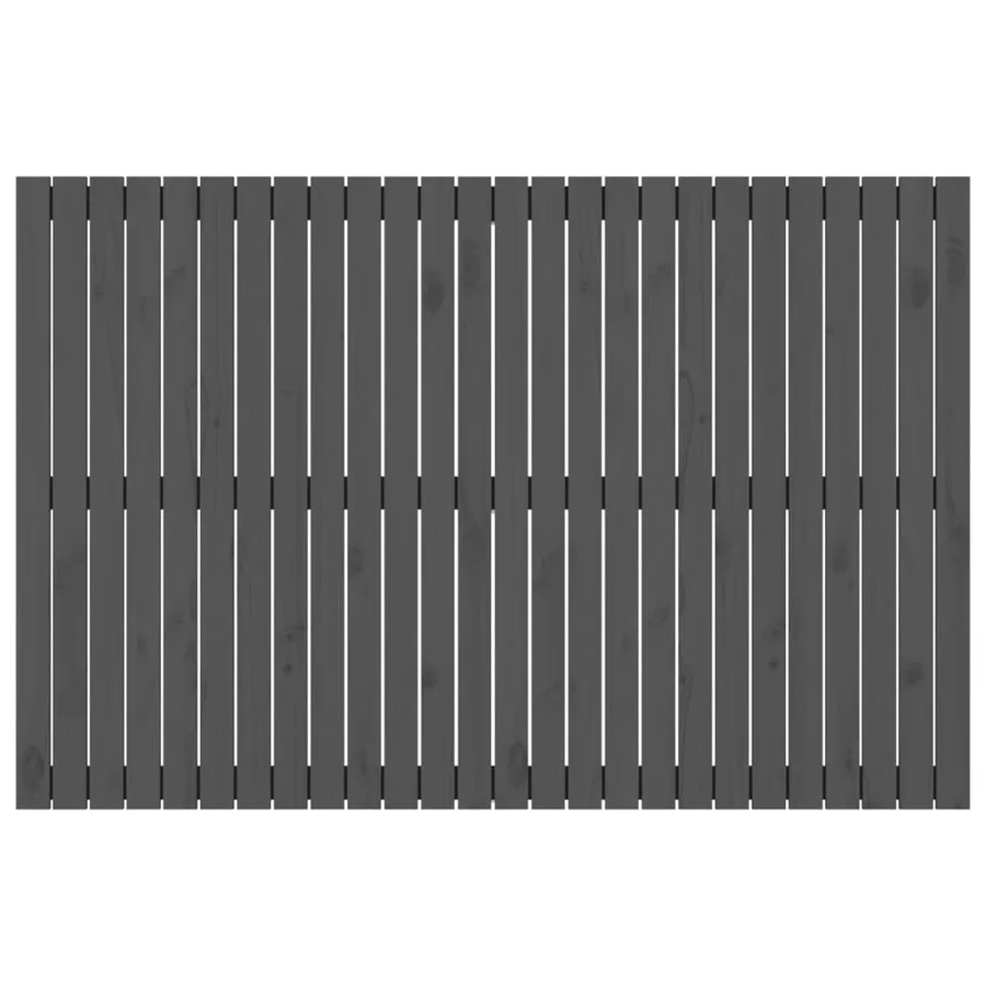 Tête de lit murale Gris 166x3x110 cm Bois massif de pin - 4