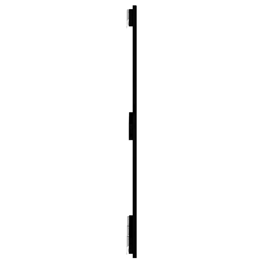 Tête de lit murale Noir 140x3x90 cm Bois massif de pin - 5