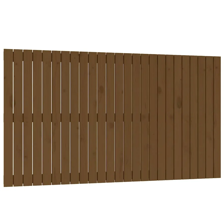 Tête de lit murale Marron miel 159,5x3x90 cm Bois massif de pin - 2