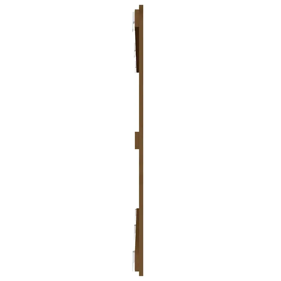 Tête de lit murale Marron miel 159,5x3x90 cm Bois massif de pin - 5