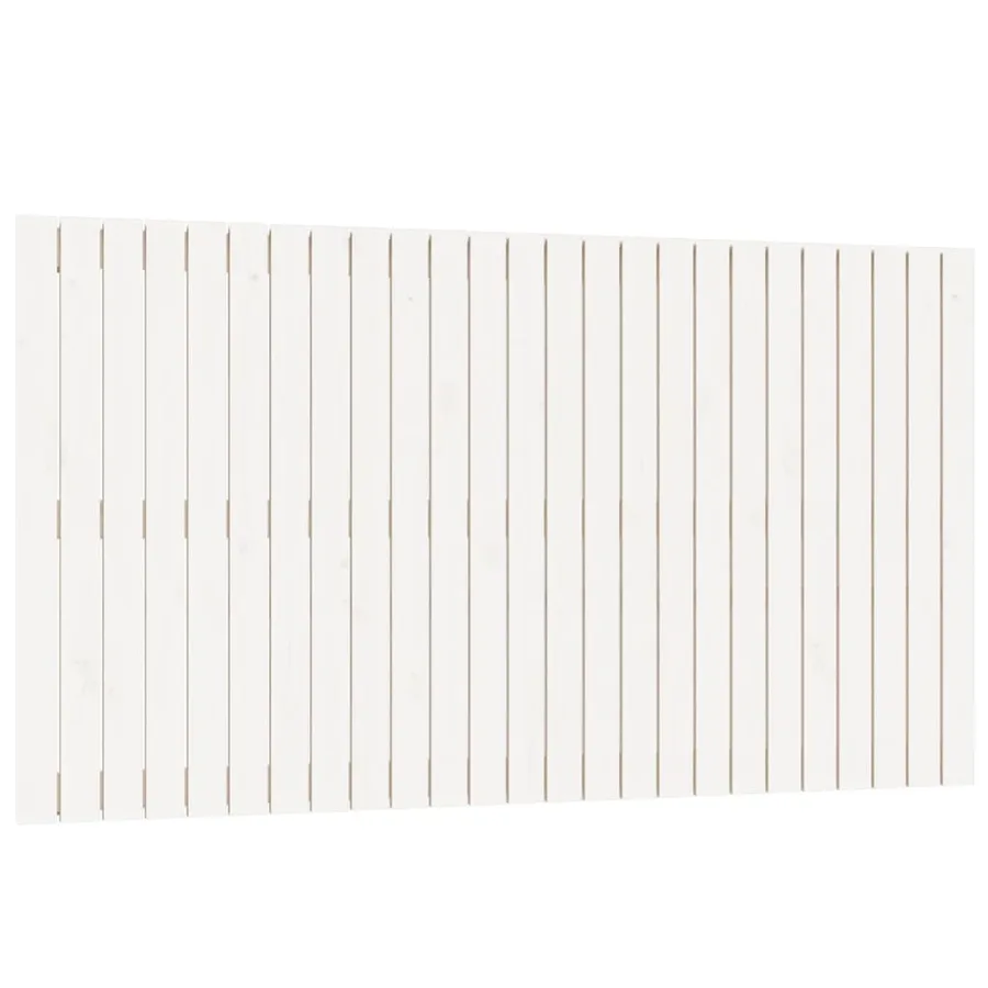 Tête de lit murale Blanc 159,5x3x90 cm Bois massif de pin - 2