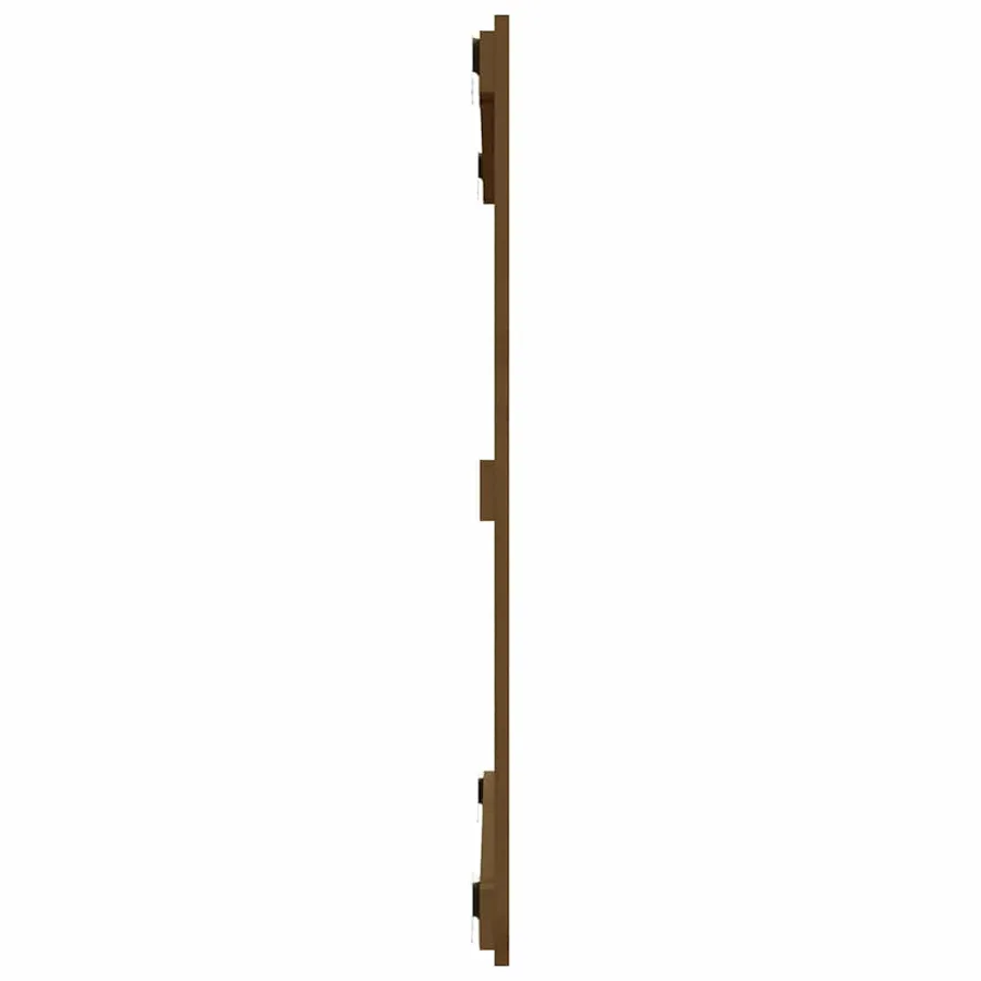 Tête de lit murale Marron miel 95,5x3x90 cm Bois massif de pin - 5