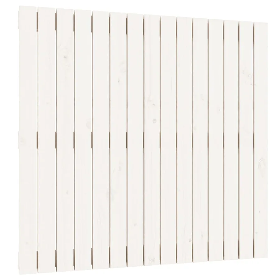 Tête de lit murale Blanc 95,5x3x90 cm Bois massif de pin - 2