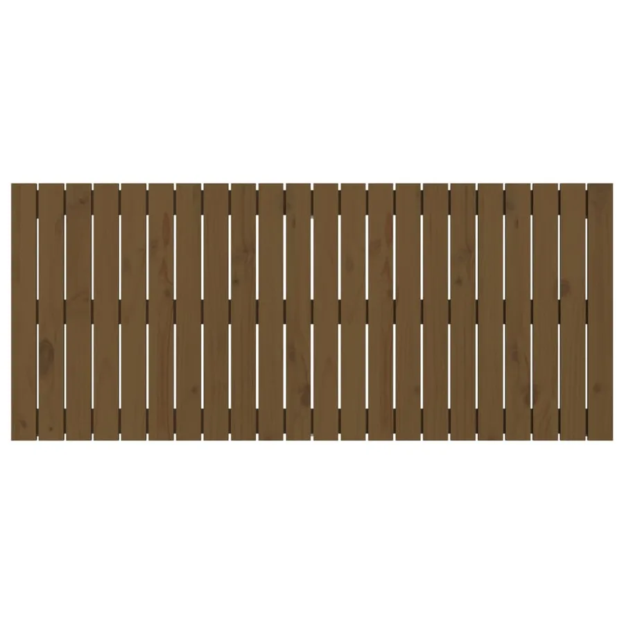 Tête de lit murale Marron miel 140x3x60 cm Bois massif de pin - 4