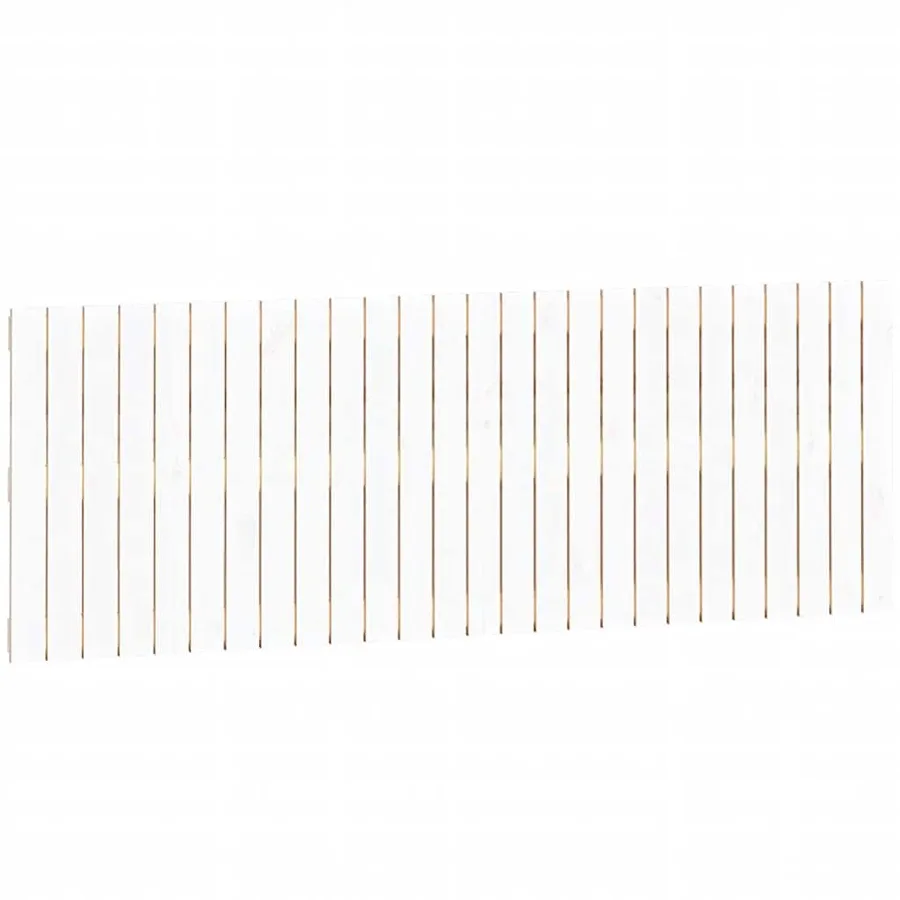 Tête de lit murale Blanc 166x3x60 cm Bois massif de pin - 2