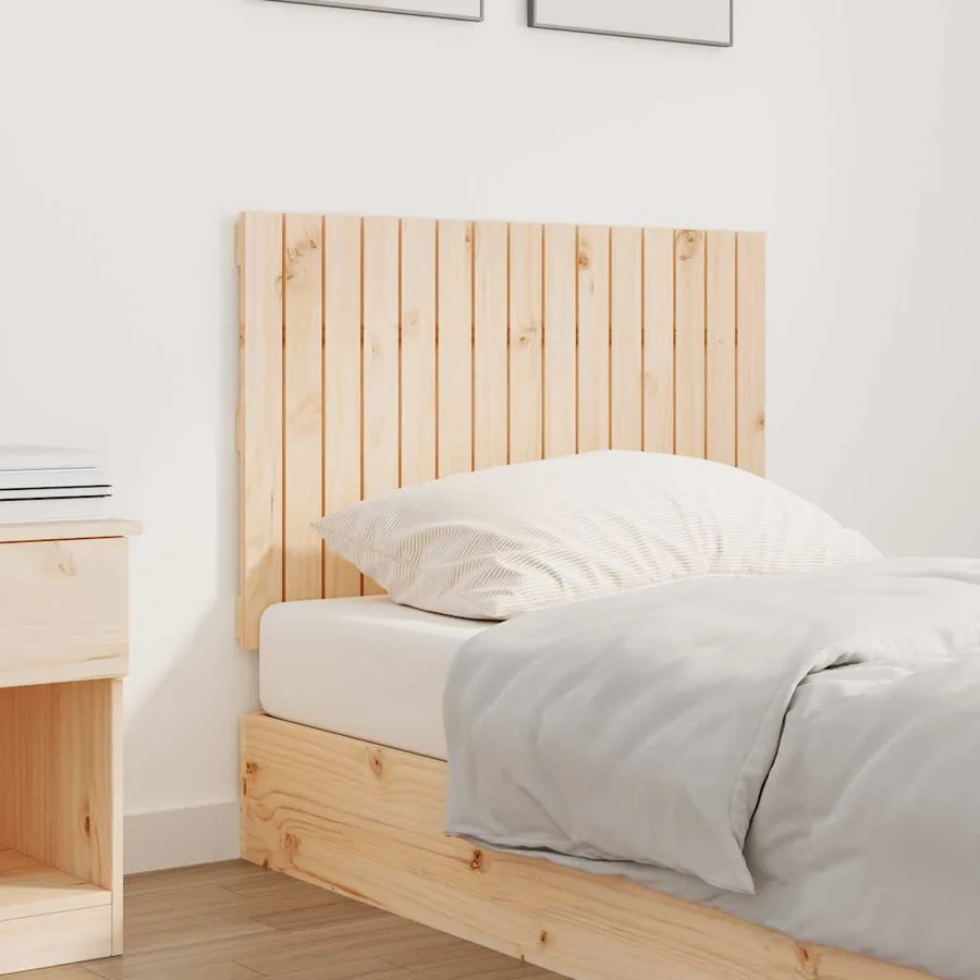 Tête de lit murale 95,5x3x60 cm Bois massif de pin - 3