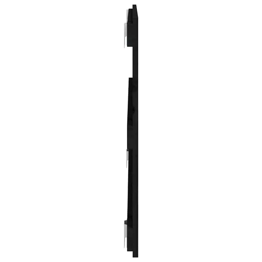 Tête de lit murale Noir 108x3x60 cm Bois massif de pin - 5