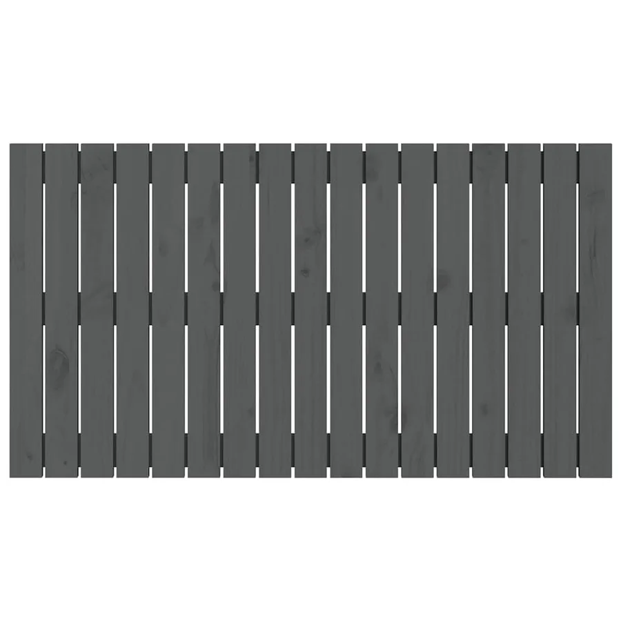 Tête de lit murale Gris 108x3x60 cm Bois massif de pin - 4